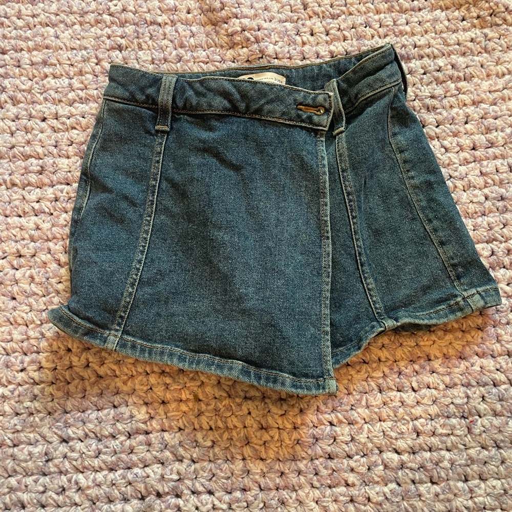 SO Blue Skorts with Wrap-Front Design